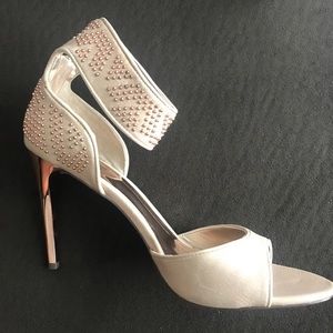Beige high heel